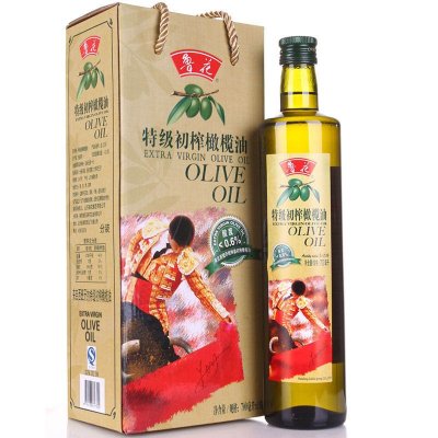 鲁花特级初榨橄榄油700ml单瓶物理压榨健康油 西班牙优质原料食用油