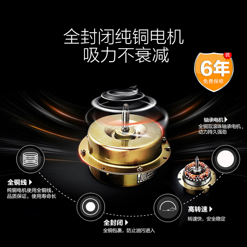 万和(Vanward)侧吸式大吸力抽油烟机吸油烟机CXW-230-J318A 15立方触控式 1级能效