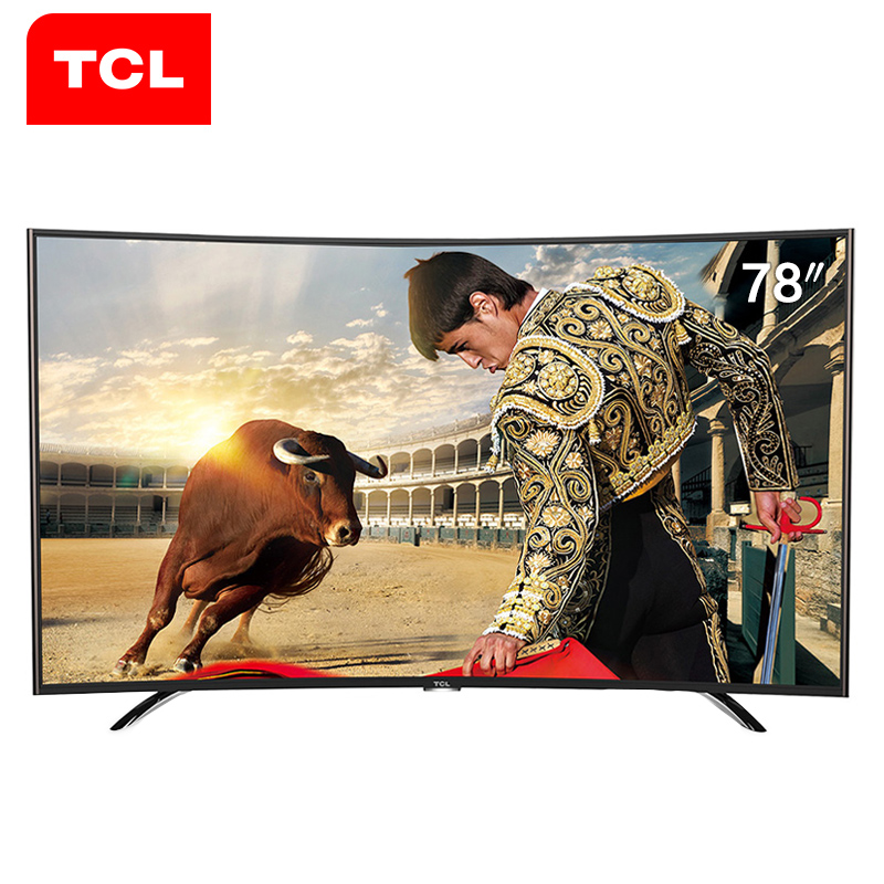 TCL L78H8800A-CUDS 78英寸 4K曲面高色域十四核安卓智能LED电视（黑色）高清大图