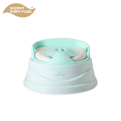 宝贝时代大号(babyyuga)BH-109 凯乐坐便器 清新绿带抽屉加厚PP6个月以上宝宝坐便器宝宝便盆