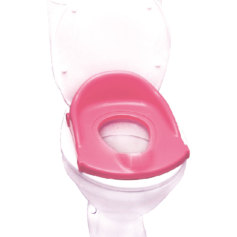 宝贝时代(babyyuga)BH-106 阶梯坐便器 粉色加厚PP辅助塑料坐便器宝宝座便凳婴幼儿马桶圈坐便器