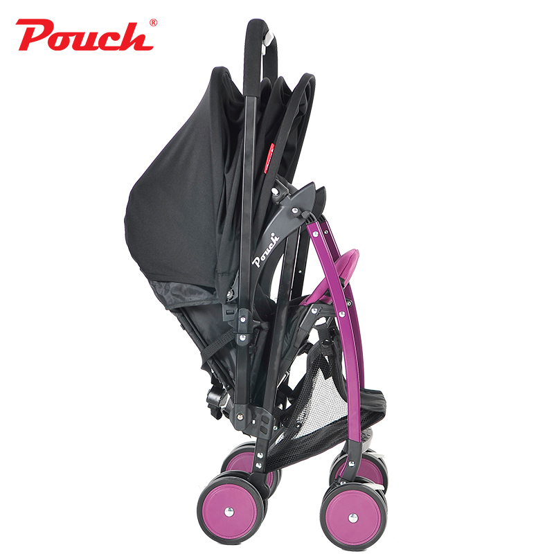 Pouch婴儿推车超轻便双向避震可折叠便携婴儿伞车可躺可坐A08高清大图