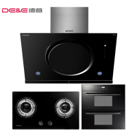 德意抽油烟机865T+天然气燃气灶具711B+消毒柜110-HD 烟灶套餐 烟灶消三件套