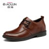 AOLUN/澳伦 新品真皮头层牛皮商务休闲男鞋增高鞋 31102380棕色