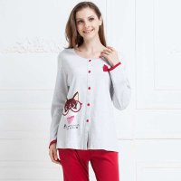 红豆居家男女式针织休闲情侣套 N5J573/N5J574