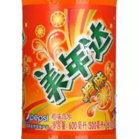 美年达橙味汽水550ml