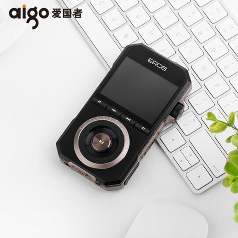 爱国者(aigo)EROS H06PLUS HiFi无损音乐DSD硬解便携MP3播放器 黑色