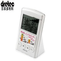 日本多利科(dretec)温湿度计数字显示 超精准家用干湿温度计 婴儿房湿度计中暑流感报警器O-242WT 白色