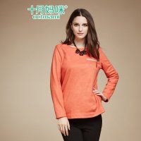 十月妈咪 孕妇装修身毛呢长袖上衣 纯色打底圆领孕妇装打底衫长袖
