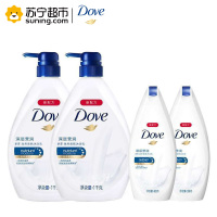 多芬(Dove)深层莹润滋养美肤沐浴乳1kg*2+多芬滋养美肤沐浴乳 沐浴露[联合利华]