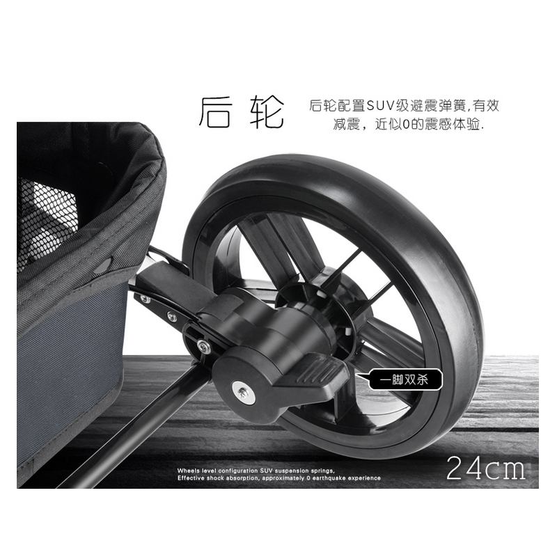 shinema/神马高景观铝管婴儿推车 全蓬双向宝宝手推车 可躺可坐轻便推车 YK-18