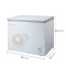 美的(Midea)BD/BC-201KMA 201升 时尚外观 冷冻冷藏 卧式家用商用节能静音冷柜冰柜