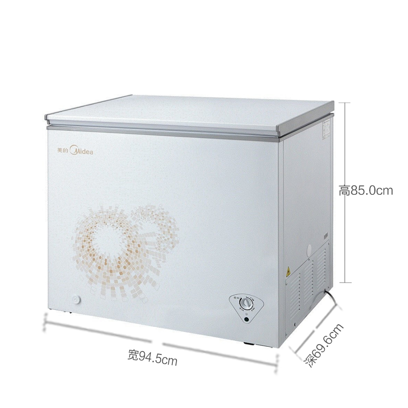 美的(Midea)BD/BC-201KMA 201升 时尚外观 冷冻冷藏 卧式家用商用节能静音冷柜冰柜