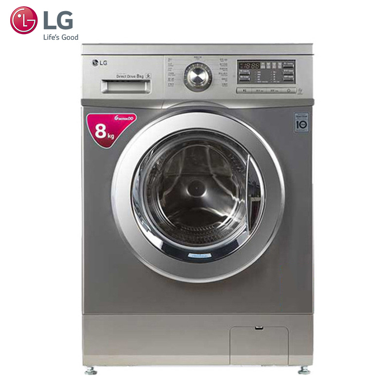 LG洗衣机WD-TH4417D 8公斤全自动滚筒洗衣机 DD变频 1400转 6种智能手洗 一级能效 十年包修 家用