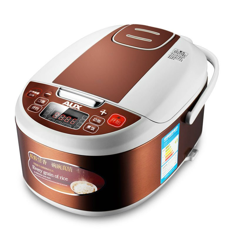 奥克斯(AUX)电饭煲FR-F3001EC-3 智能预约 3L多功能黄晶内胆电饭煲/电饭锅 啡金色