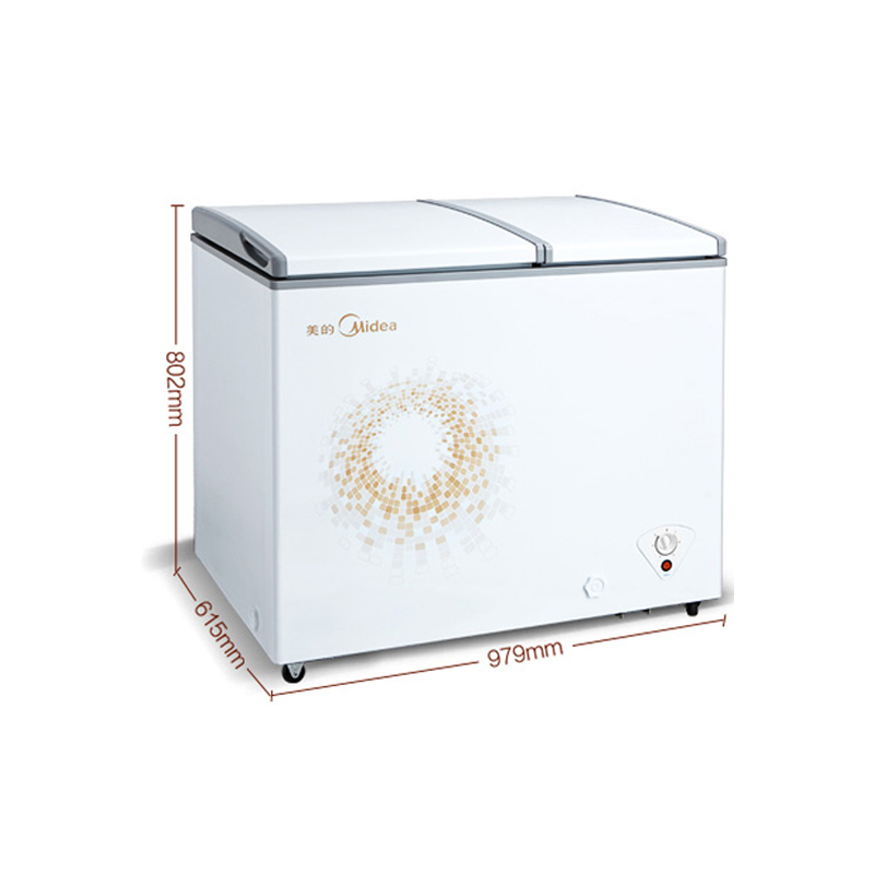 美的(Midea)BCD-182DKMA182升 冷冻冷藏 双温控制 卧式大冷冻力家用商用冰柜冷柜