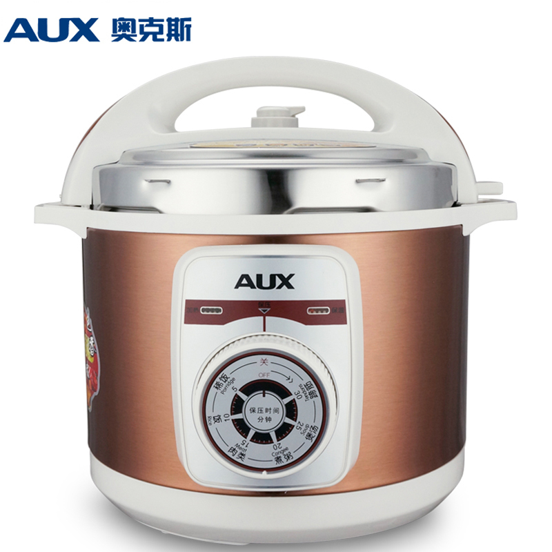 奥克斯(AUX)电压力锅Y501J 大旋钮多功能 5L大容量 立体加压 电压力锅/压力煲饭煲