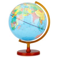 得力3037地球仪(彩色)