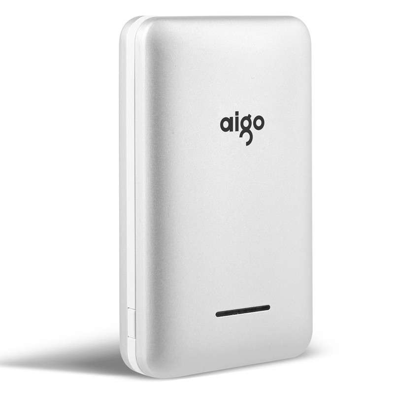 爱国者(aigo) S310000毫安 聚合物电芯 便携迷你 移动电源/充电宝 银色