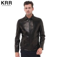 KRR B033真皮夹克皮衣