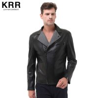 KRR B029海宁真皮皮衣夹克机车外套