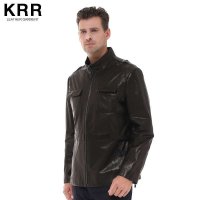 KRR B032男生真皮皮衣皮夹克