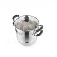炊大皇304不锈钢双层复底蒸锅26CM