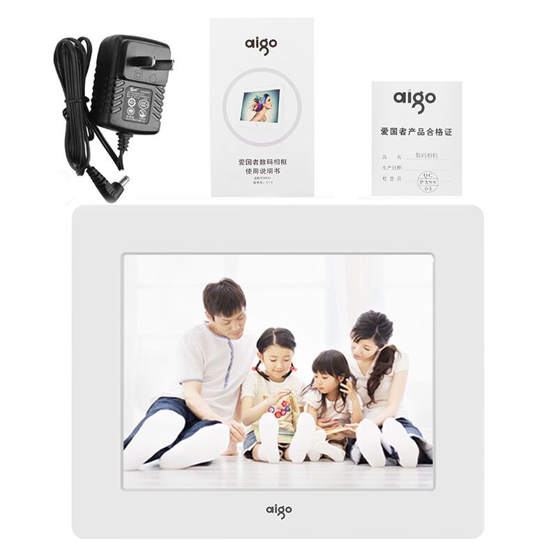 爱国者(aigo)云相框 DPF100 9.7英寸 链接WIFI随时传送照片 多点触控屏幕 16GB