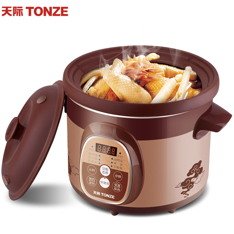 天际(TONZE)电炖锅 DGD30-30ZWD 3L/升 全自动 智能预约 家用 多功能 煮粥炖汤锅 养生慢炖煲