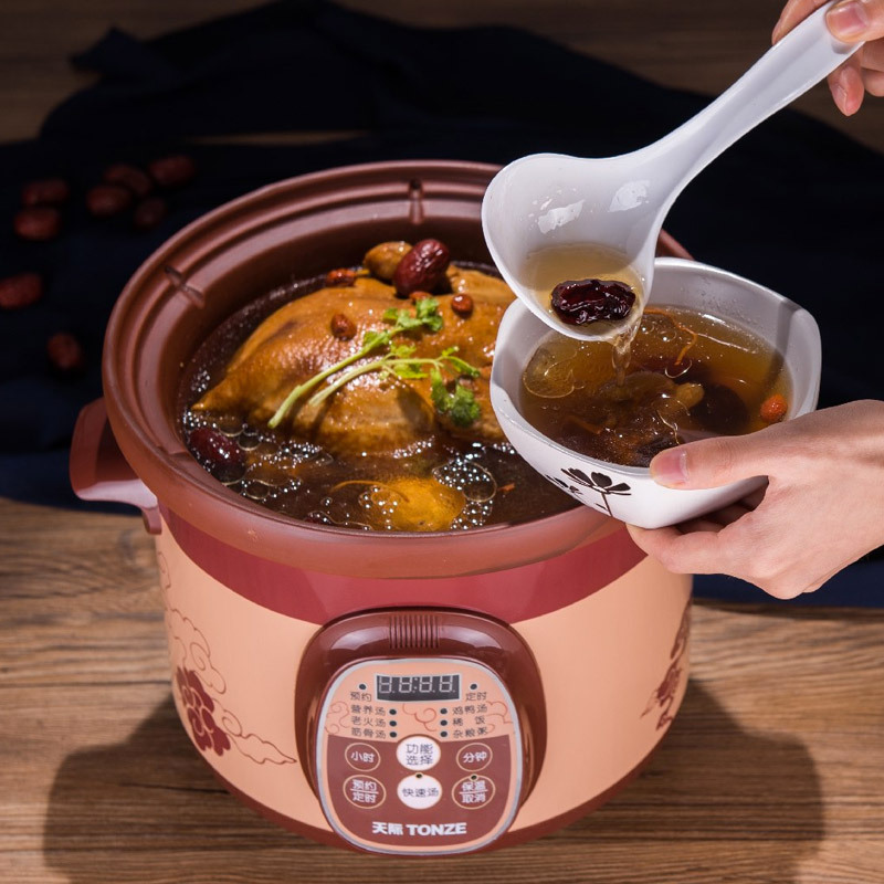 天际(TONZE)电炖锅 DGD30-30ZWD 3L/升 全自动 智能预约 家用 多功能 煮粥炖汤锅 养生慢炖煲