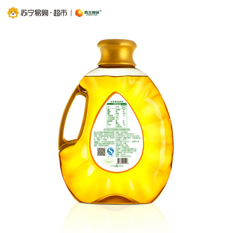西王鲜胚玉米油3L