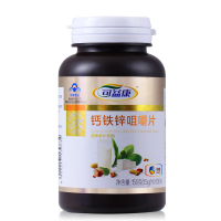 [苏宁超市]中粮可益康钙铁锌咀嚼片1.5g/片x100片