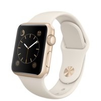 APPLE MLCJ2ZP/A 38MM SPORT GD AL CASE ANTIQUE WH BAND WATCH