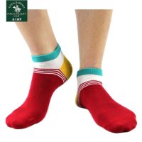 圣大保罗PS-5306-5男士炫彩时尚船袜