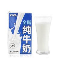 韦沃VIVA 全脂纯牛奶 1L*12