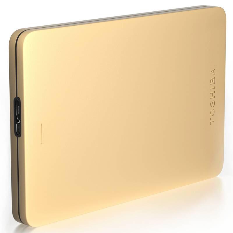 [赠硬盘包]东芝(TOSHIBA)Alumy系列2T 移动硬盘 2.5英寸USB3.0 尊贵金