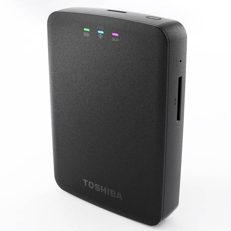 东芝（TOSHIBA）WIFI无线1TB 移动硬盘 USB3.0 黑色图片