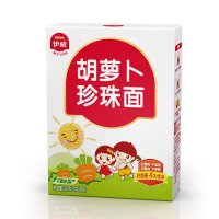 伊威胡萝卜全机能珍珠面条 婴幼儿营养辅食 宝宝面条儿童面条1盒250g