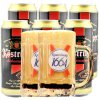卡力特 德国 啤酒原装进口啤酒 凯立特 黑啤500ml*6罐装啤酒 +2个啤酒杯