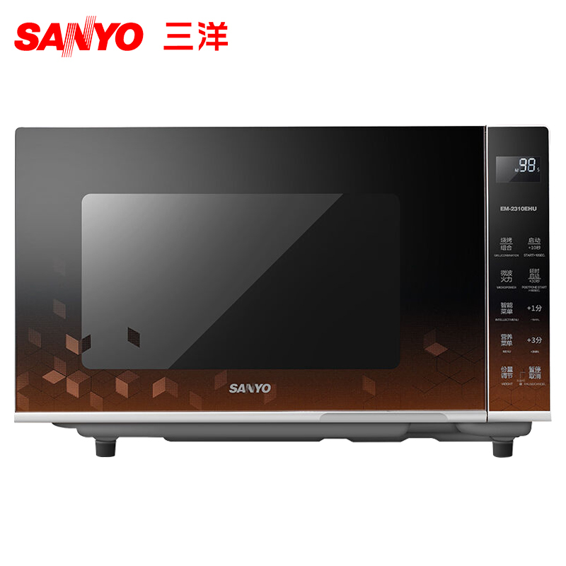 三洋(SANYO) 微波炉 EM-2310EHU 平板 23L 微电脑 烧烤