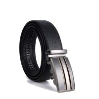 男士黑色牛皮自动扣精品皮带PD92黑色