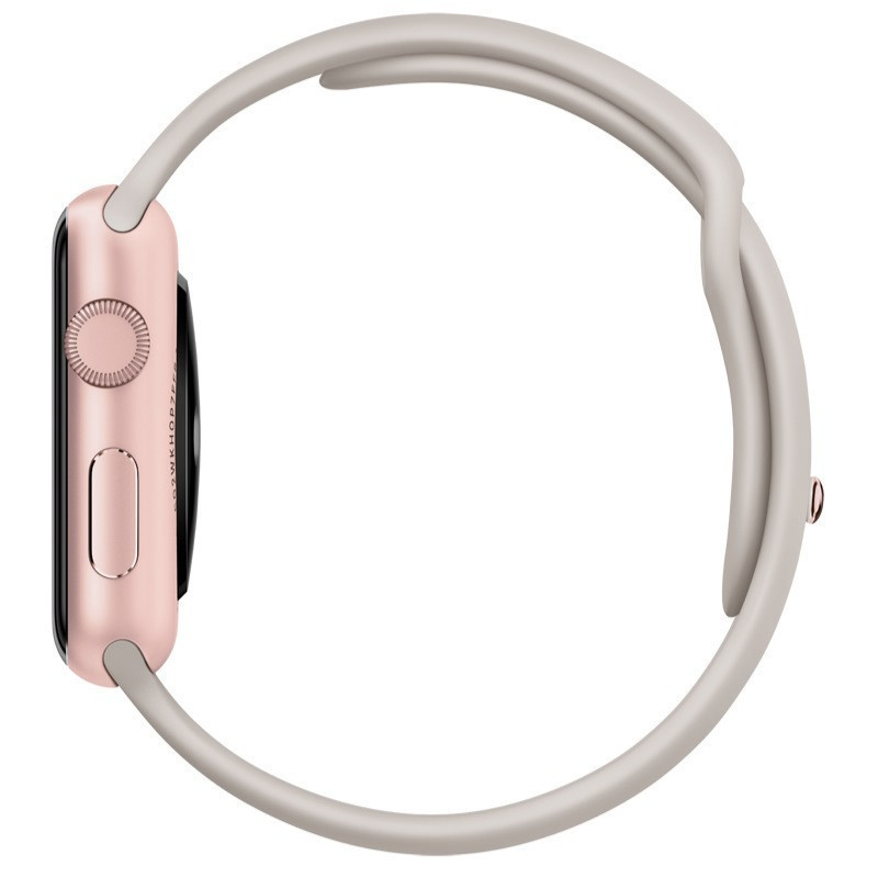 Apple Watch Sport 苹果智能手表 42毫米 玫瑰金色铝金属表壳 岩石色运动型表带