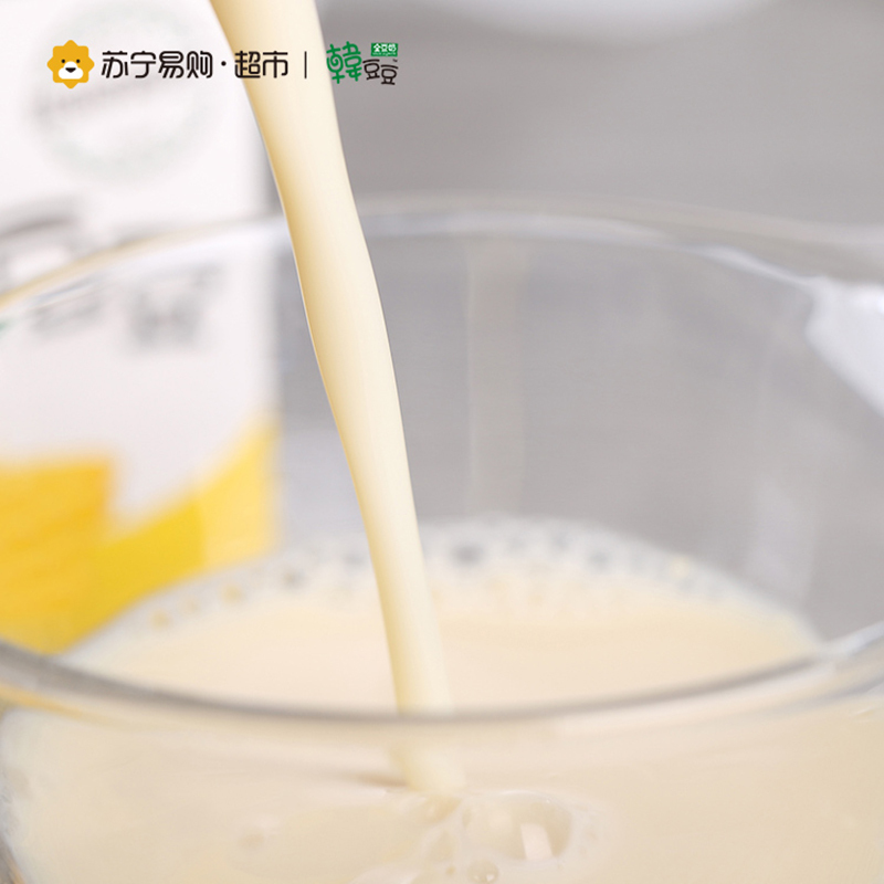 韩国进口 韩豆豆香蕉口味豆浆饮料 200ml*16盒