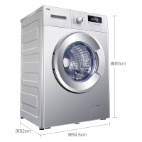TCL洗衣机 XQG70-FC102 7公斤大容量滚筒洗衣机 不伤衣内筒 中途添衣 16种程序洗涤 智能模糊控制 家用
