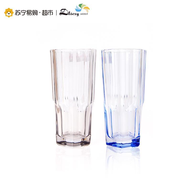 迪丽克斯玻璃水杯2件套 1609-2 (牛奶杯/啤酒杯2只装)