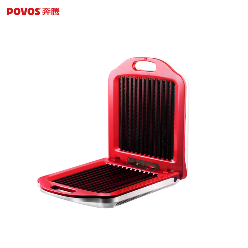 奔腾(povos)取暖器PN1201 200W 双人可折叠 磁吸式锁扣 红外电热膜发热 无极调温