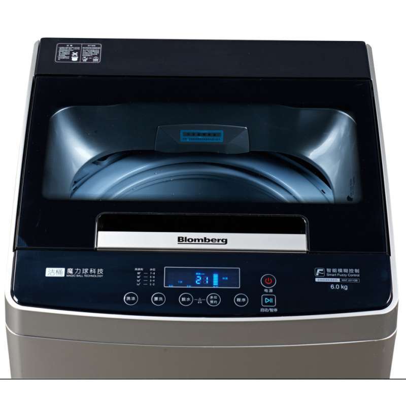 博伦博格/Blomberg WNT6011QB 6公斤全自动家用节能波轮智能洗衣机(钛金银)