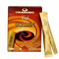 德国原装进口格兰特 GRANDOS金色黑咖啡 速溶蓝岛纯咖啡 45g