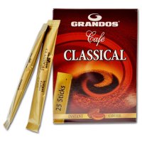 德国原装进口 格兰特GRANDOS经典黑咖啡 纯咖啡盒装 45g