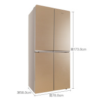 星星(XINGX) BCD-408EVB 408升 十字对开门冰箱 适用4口之家更大储存空间